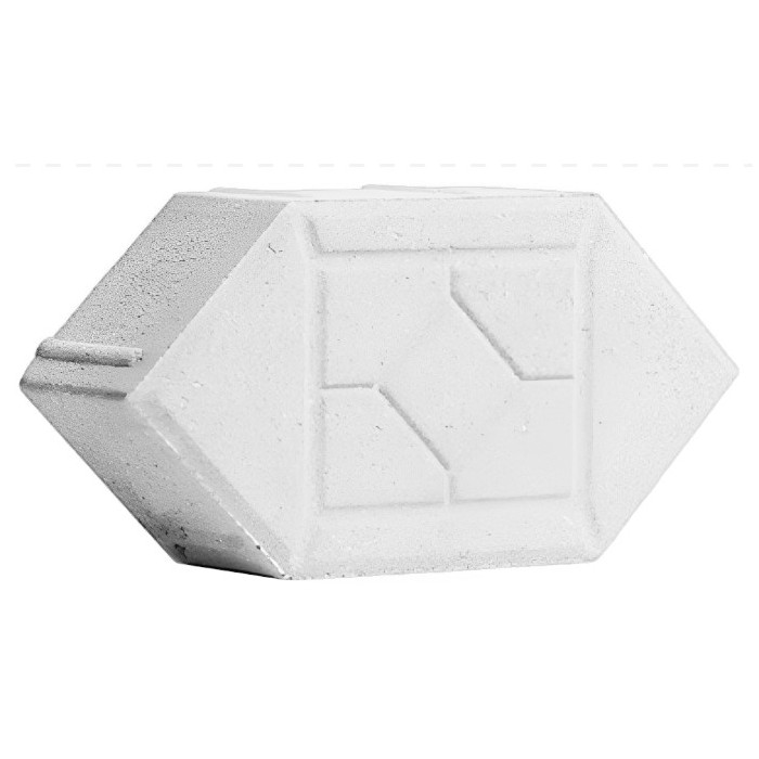Тротуарная плитка Ромб фигурный Белый